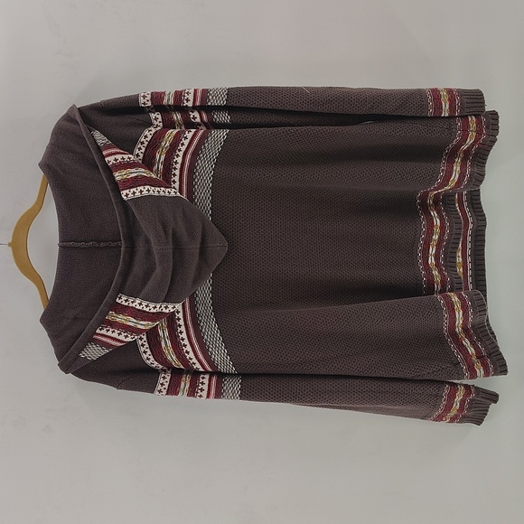 Natural Reflections Hooded Pullover  Size XXL Kangaroo Pouch Striped Stitching - Picture 7 of 7